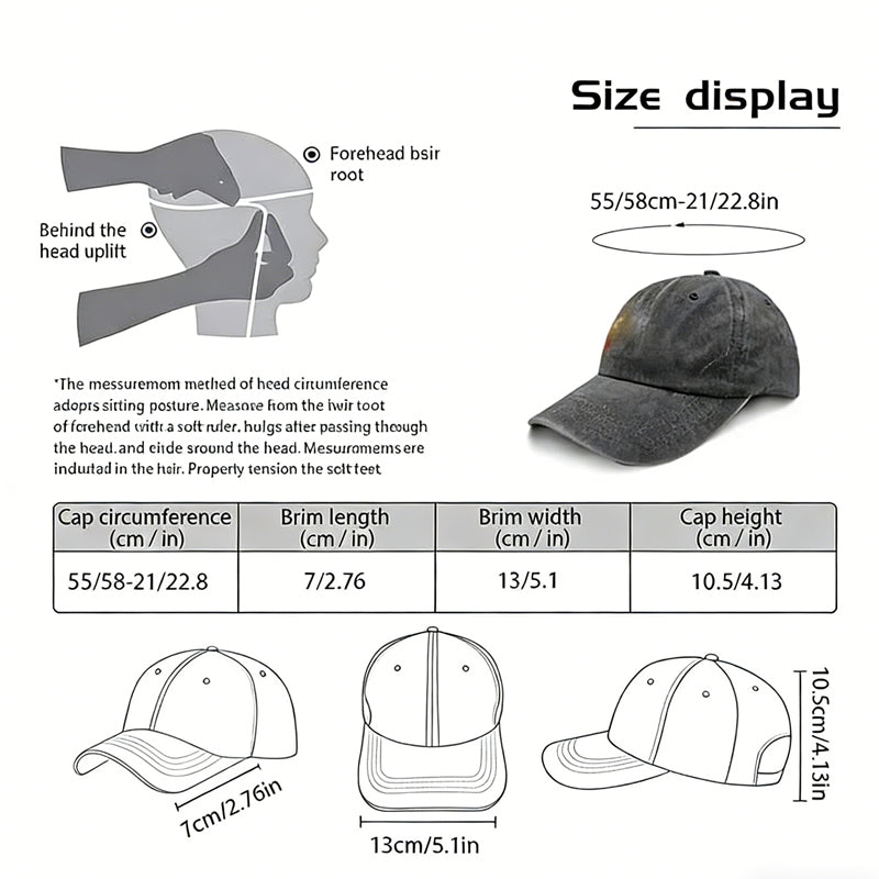 2pcs Pickleball Hat For Men Women, Adjustable Embroidered Wash Cotton Baseball Cap