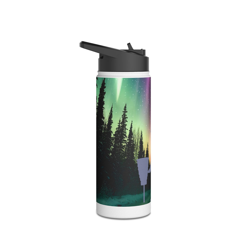 Personalized Disc Golf Stainless Steel Water Bottle – Custom Name Sports Bottle