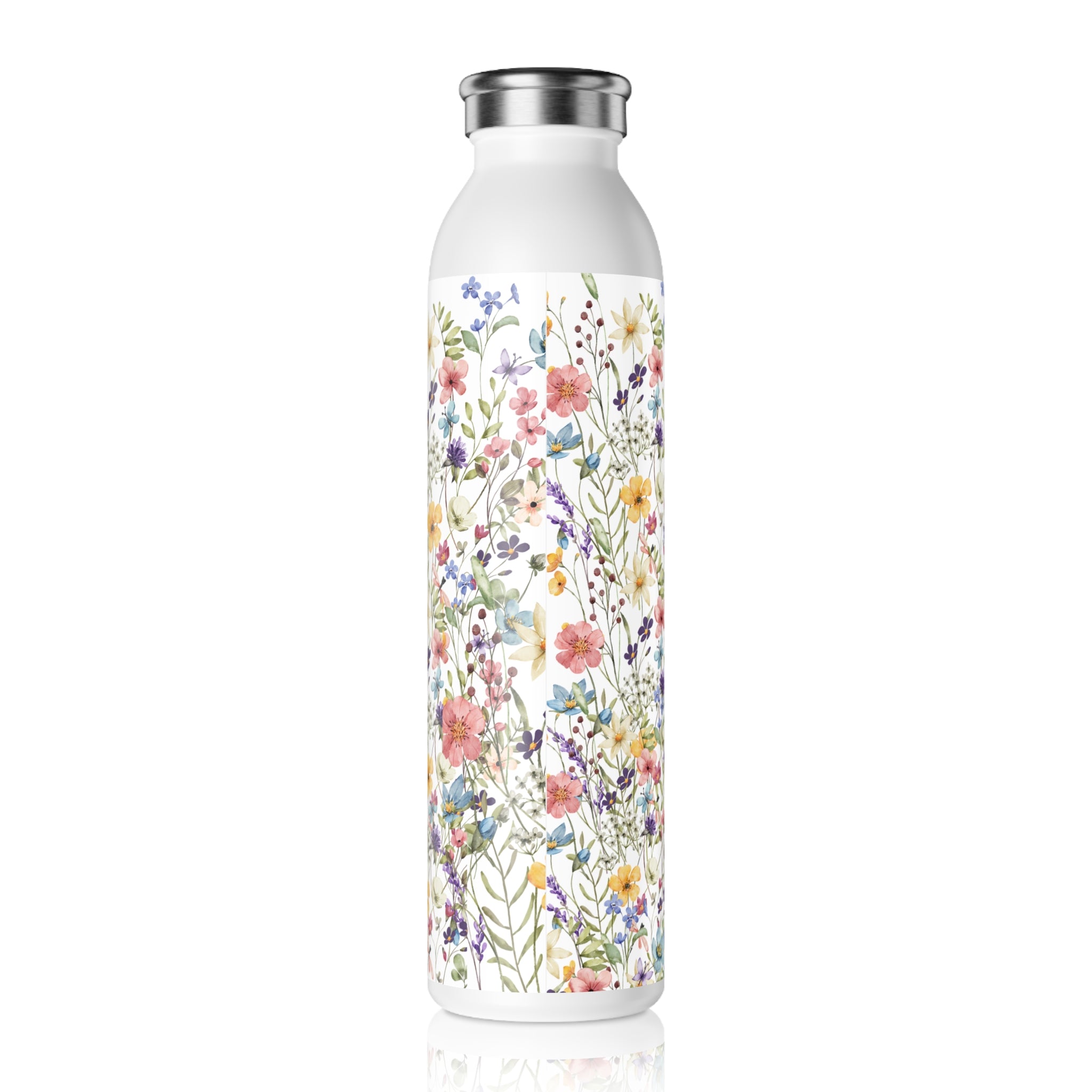 Personalized Wild Flower Water Bottle