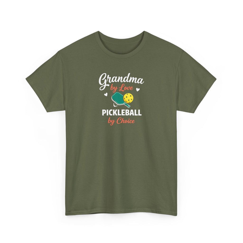 Grandma Pickleball Shirt – Grandma by Love Pickleball by Choice – Funny Nana Gigi Gift for Mother’s Day