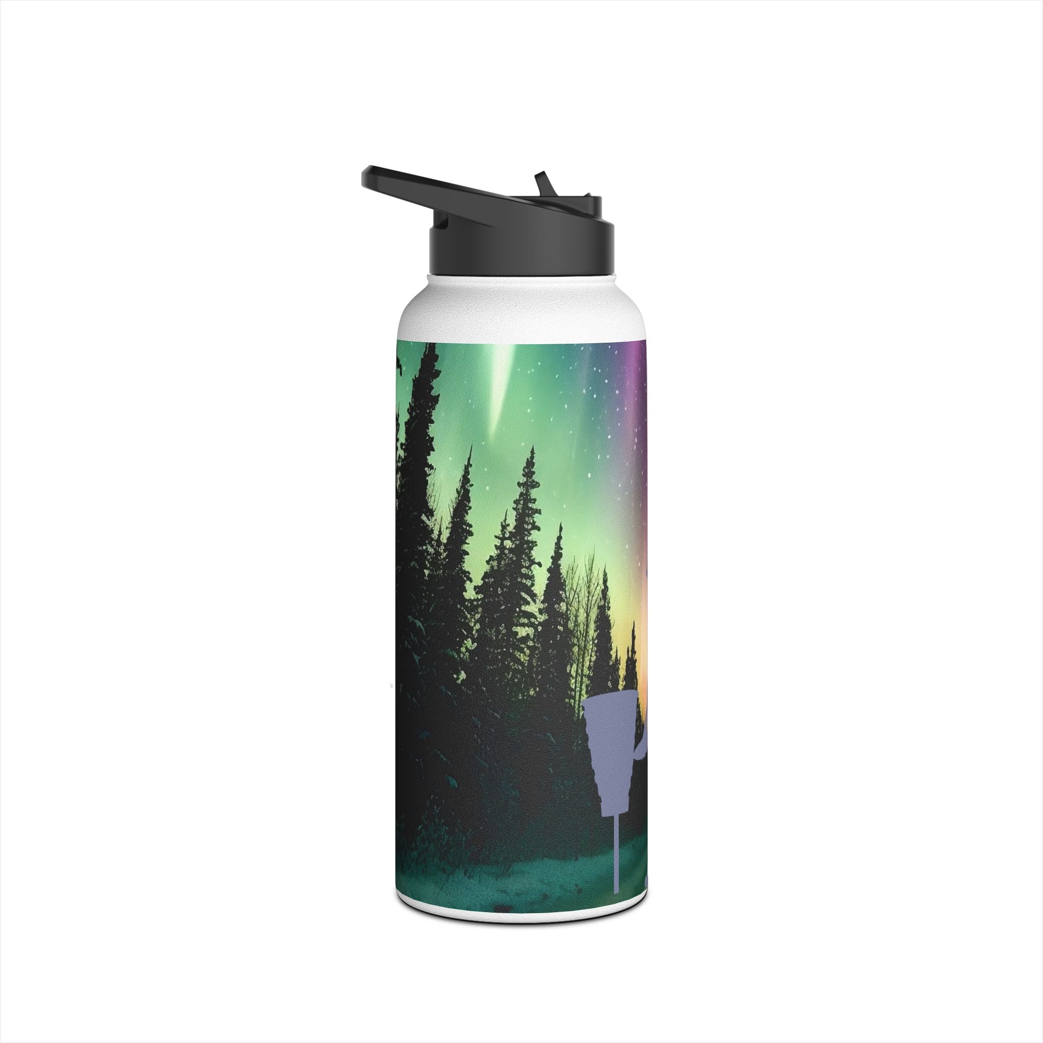 Personalized Disc Golf Stainless Steel Water Bottle – Custom Name Sports Bottle