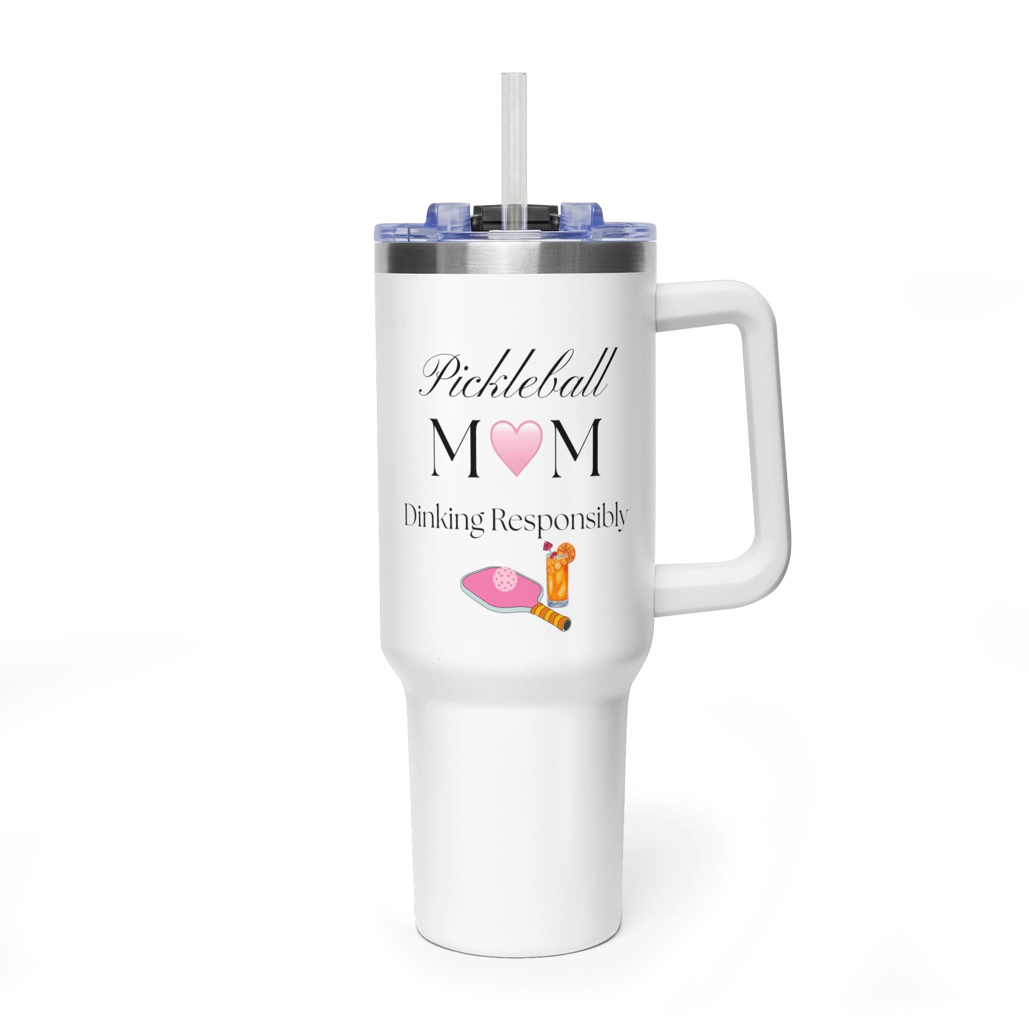 Personalized Pickleball Mom Tumbler – Custom Pickleball Gift for Mother’s Day  Thermal Tumbler, 40oz