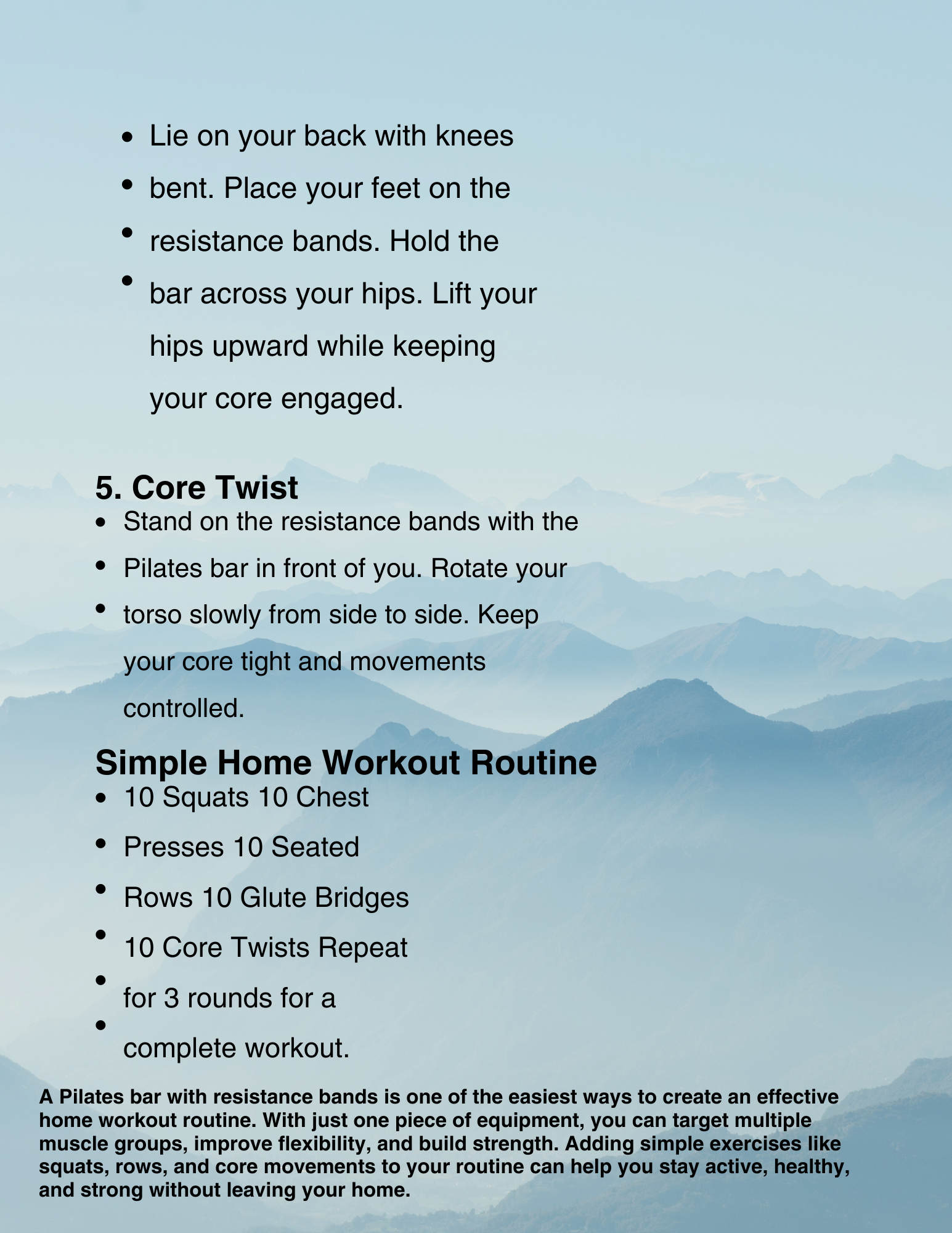 Pilates Bar Kit with Resistance Bands – Portable Home Gym Workout Stick for Full Body Strength Training