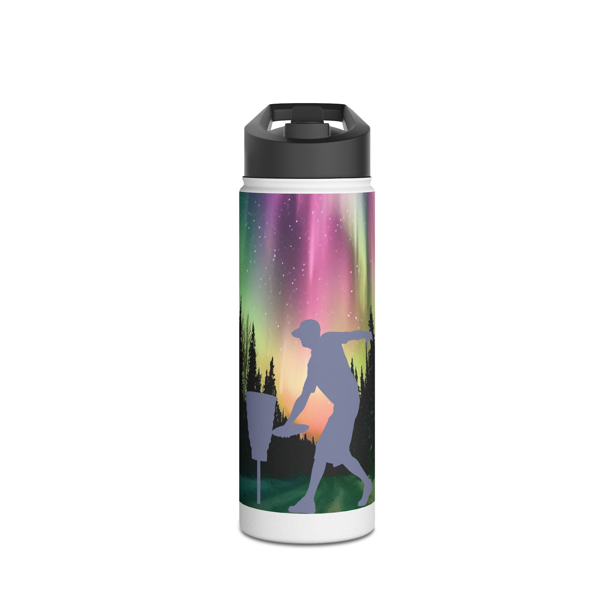 Personalized Disc Golf Stainless Steel Water Bottle – Custom Name Sports Bottle