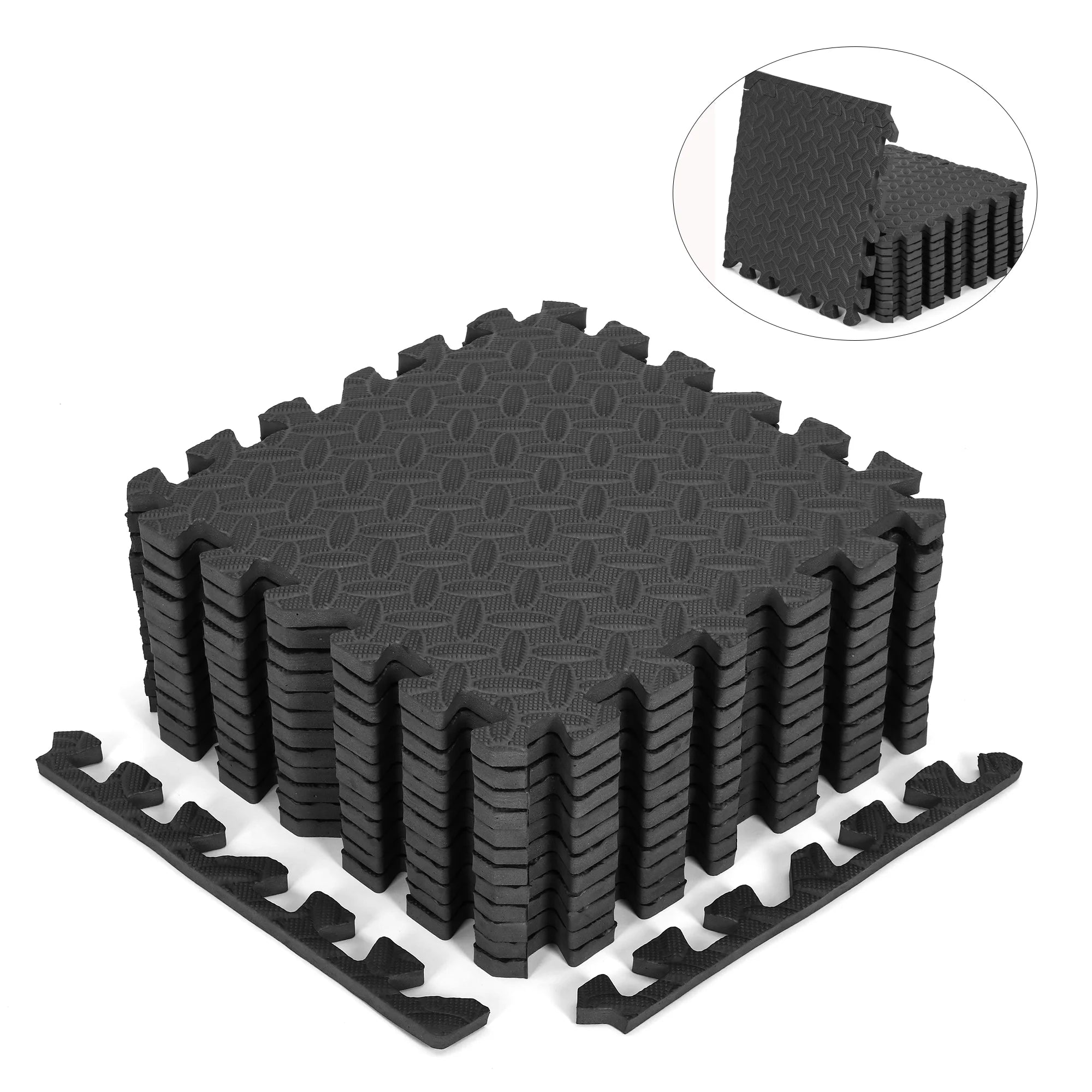 12/24-PACK Puzzle Exercise Mat Gym Flooring Mat Eva Foam Floor Mat Interlocking Foam Floor Mats for Exercise, Gymnastics and Gym Equipment